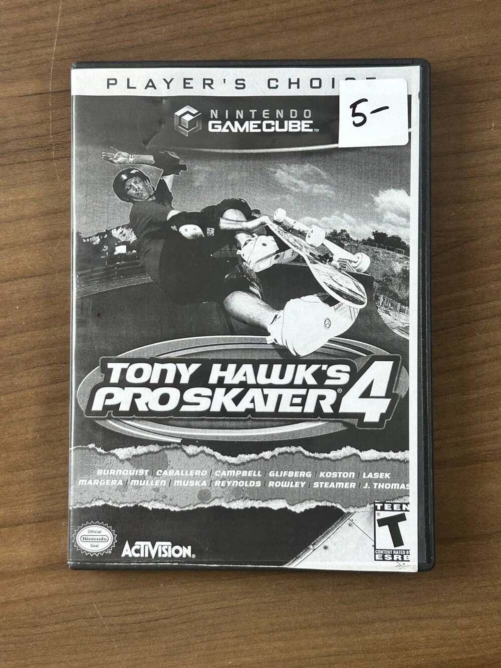 Tony Hawk's Pro Skater 4 Player's Choice Nintendo GameCube Disc Case No Manual